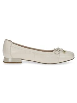 Caprice Leren Ballerina's "Vanny" Crème -Gstar Kleding Winkel caprice leren ballerinas vanny creme 2