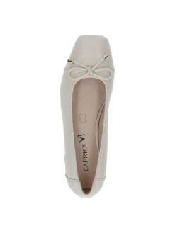 Caprice Leren Ballerina's "Vanny" Crème -Gstar Kleding Winkel caprice leren ballerinas vanny creme 4