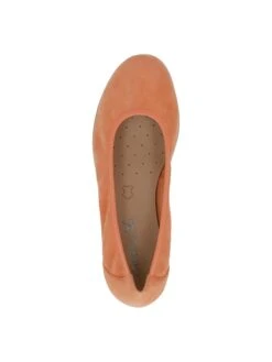 Caprice Leren Ballerina's "Vivian" Oranje -Gstar Kleding Winkel caprice leren ballerinas vivian oranje 4