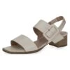 Caprice Leren Haksandalen "Siena" Crème -Gstar Kleding Winkel caprice leren haksandalen siena creme