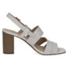 Caprice Leren Haksandalen " Sydney" Wit -Gstar Kleding Winkel caprice leren haksandalen sydney wit