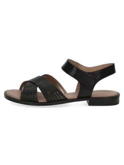 Caprice Leren Sandalen "Monaco" Zwart -Gstar Kleding Winkel caprice leren sandalen monaco zwart 1