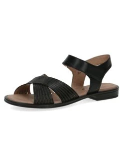 Caprice Leren Sandalen "Monaco" Zwart -Gstar Kleding Winkel caprice leren sandalen monaco zwart 2