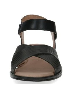 Caprice Leren Sandalen "Monaco" Zwart -Gstar Kleding Winkel caprice leren sandalen monaco zwart 3