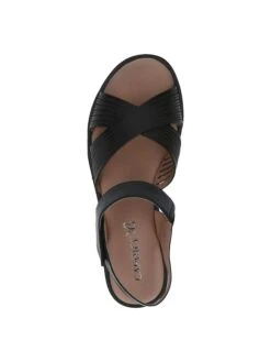 Caprice Leren Sandalen "Monaco" Zwart -Gstar Kleding Winkel caprice leren sandalen monaco zwart 4