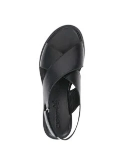 Caprice Leren Sandalen "Valentina" Zwart -Gstar Kleding Winkel caprice leren sandalen valentina zwart 4