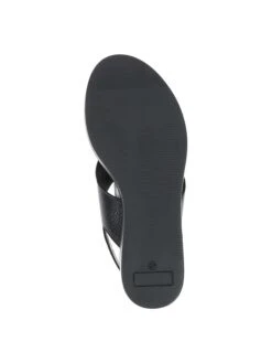 Caprice Leren Sandalen "Valentina" Zwart -Gstar Kleding Winkel caprice leren sandalen valentina zwart 5