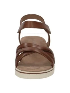 Caprice Leren Sleehaksandalen "Mulan" Bruin -Gstar Kleding Winkel caprice leren sleehaksandalen mulan bruin 3