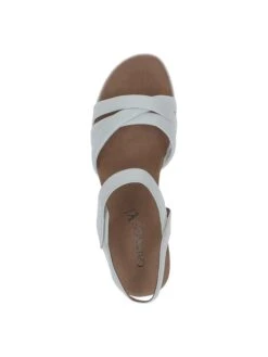 Caprice Leren Sleehaksandalen "Mulan" Wit -Gstar Kleding Winkel caprice leren sleehaksandalen mulan wit 4