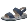 Caprice Leren Sleehaksandalen "Vanda" Blauw