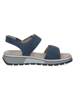 Caprice Leren Sleehaksandalen "Vanda" Blauw -Gstar Kleding Winkel caprice leren sleehaksandalen vanda blauw 2