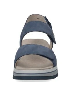 Caprice Leren Sleehaksandalen "Vanda" Blauw -Gstar Kleding Winkel caprice leren sleehaksandalen vanda blauw 3