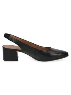 Caprice Leren Slingpumps "Nina" Zwart -Gstar Kleding Winkel caprice leren slingpumps nina zwart 2