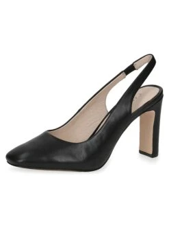 Caprice Leren Slingpumps "Twiggy" Zwart