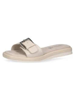 Caprice Leren Slippers "Shakira" Crème -Gstar Kleding Winkel caprice leren slippers shakira creme 2
