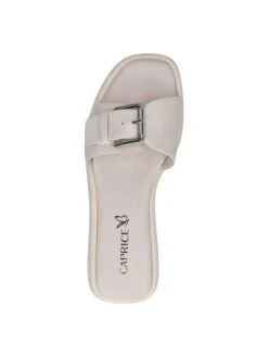 Caprice Leren Slippers "Shakira" Crème -Gstar Kleding Winkel caprice leren slippers shakira creme 4