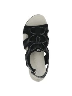 Caprice Sandalen "Vicky" Zwart -Gstar Kleding Winkel caprice sandalen vicky zwart 4