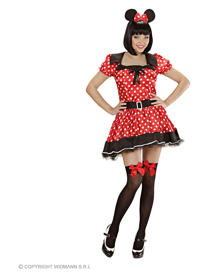 2-delig Kostuum "Muisje" Zwart/rood 3 2-delig Kostuum "Muisje" Zwart/rood