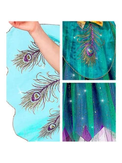 2-delig Kostuum "Pauw" Blauw/turquoise 8 2-delig Kostuum "Pauw" Blauw/turquoise -Gstar Kleding Winkel carnival party 2 delig kostuum pauw blauw turquoise 2