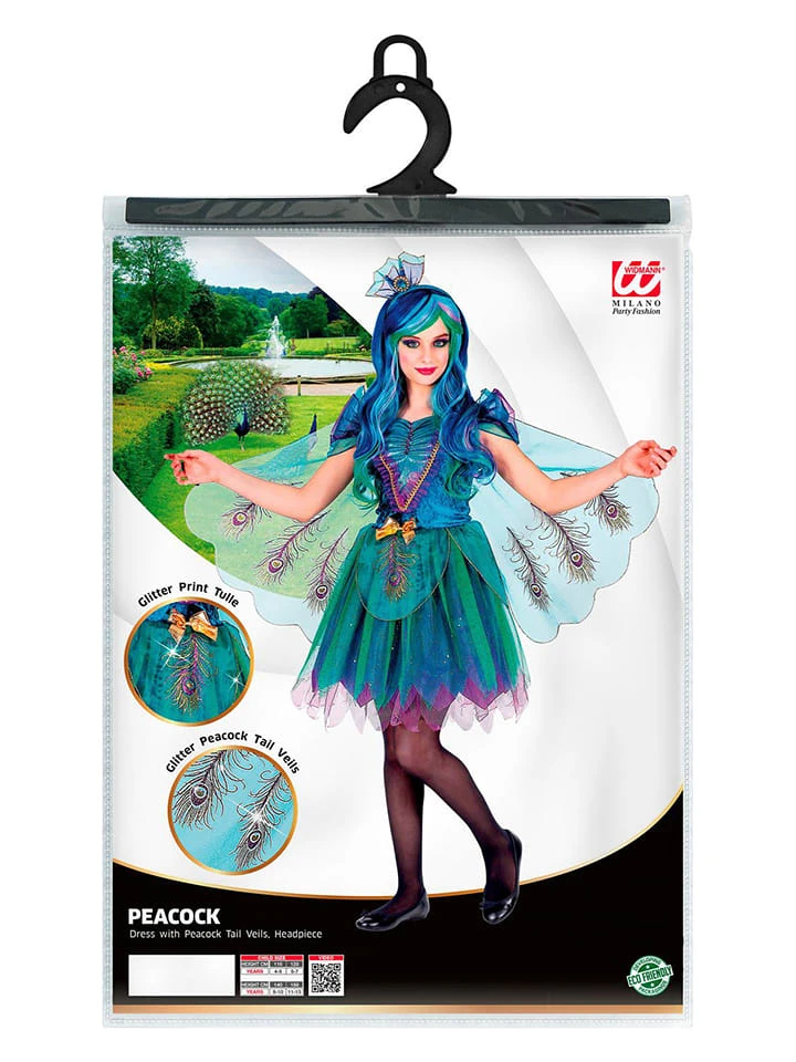 2-delig Kostuum "Pauw" Blauw/turquoise 6 2-delig Kostuum "Pauw" Blauw/turquoise - Afbeelding 4