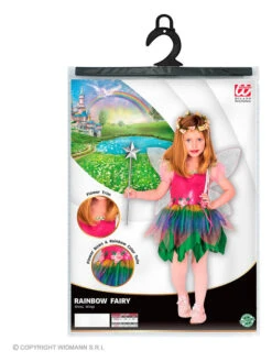 2-delig Kostuum "Regenbogenfee" Meerkleurig