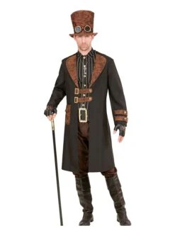 2-delig Kostuum "Steampunk" Zwart/bruin -Gstar Kleding Winkel carnival party 2 delig kostuum steampunk zwart bruin 1