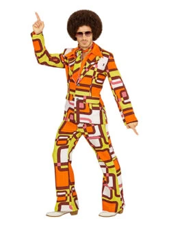 2-delige Outfit "Jaren 70" Oranje/geel -Gstar Kleding Winkel carnival party 2 delige outfit jaren 70 oranje geel 1