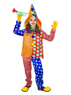 3-delig Kostuum "Clown" Meerkleurig -Gstar Kleding Winkel carnival party 3 delig kostuum clown meerkleurig 1