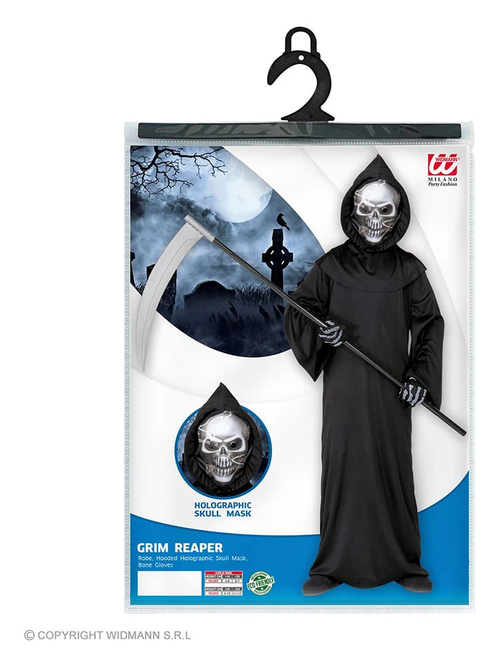 3-delig Kostuum "De Dood" Zwart 4 3-delig Kostuum "De Dood" Zwart - Afbeelding 2