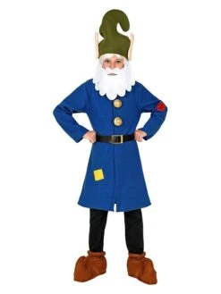 3-delig Kostuum "Dwerg" Blauw