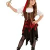 3-delig Kostuum "Piraat" Bruin/rood/zwart -Gstar Kleding Winkel carnival party 3 delig kostuum piraat bruin rood zwart