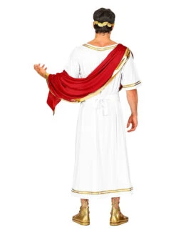 3-delig Kostuum "Romeinse Keizer" Wit/rood 10 3-delig Kostuum "Romeinse Keizer" Wit/rood -Gstar Kleding Winkel carnival party 3 delig kostuum romeinse keizer wit rood 3