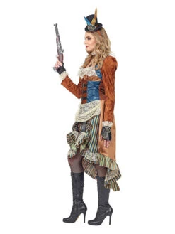 3-delig Kostuum "Steampunk" Lichtbruin/blauw 8 3-delig Kostuum "Steampunk" Lichtbruin/blauw -Gstar Kleding Winkel carnival party 3 delig kostuum steampunk lichtbruin blauw 1