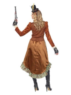 3-delig Kostuum "Steampunk" Lichtbruin/blauw 9 3-delig Kostuum "Steampunk" Lichtbruin/blauw -Gstar Kleding Winkel carnival party 3 delig kostuum steampunk lichtbruin blauw 2