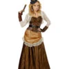 3-delig Kostuum "Steampunk" Lichtbruin/crème -Gstar Kleding Winkel carnival party 3 delig kostuum steampunk lichtbruin creme