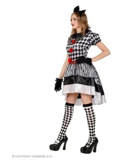 3-delig Kostuum "Vintage Clown" Zwart/wit -Gstar Kleding Winkel carnival party 3 delig kostuum vintage clown zwart wit 2