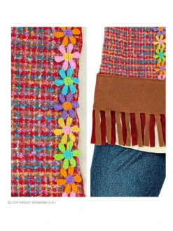 4-delig Kostuum "Hippie" Bruin/blauw/crème 6 4-delig Kostuum "Hippie" Bruin/blauw/crème -Gstar Kleding Winkel carnival party 4 delig kostuum hippie bruin blauw creme 1