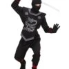 4-delig Kostuum "Ninja" Zwart -Gstar Kleding Winkel carnival party 4 delig kostuum ninja zwart