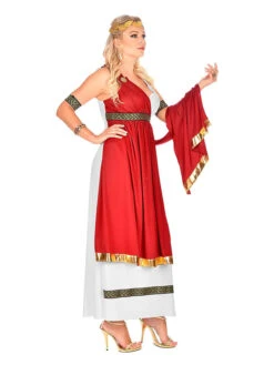 4-delig Kostuum "Romeinse Keizerin" Rood/wit 10 4-delig Kostuum "Romeinse Keizerin" Rood/wit -Gstar Kleding Winkel carnival party 4 delig kostuum romeinse keizerin rood wit 3