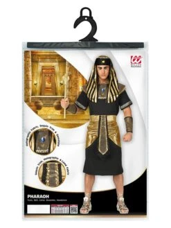 6-delig Kostuum "Farao" Zwart/goudkleurig 11 6-delig Kostuum "Farao" Zwart/goudkleurig -Gstar Kleding Winkel carnival party 6 delig kostuum farao zwart goudkleurig 4