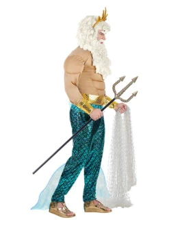 6-delig Kostuum "Poseidon" Beige/turquoise -Gstar Kleding Winkel carnival party 6 delig kostuum poseidon beige turquoise 1