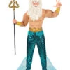 6-delig Kostuum "Poseidon" Beige/turquoise -Gstar Kleding Winkel carnival party 6 delig kostuum poseidon beige turquoise