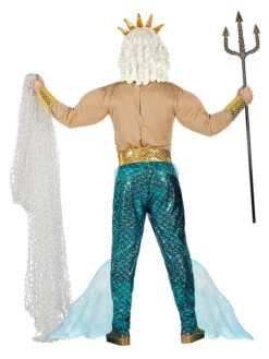 6-delig Kostuum "Poseidon" Beige/turquoise -Gstar Kleding Winkel carnival party 6 delig kostuum poseidon beige turquoise 2