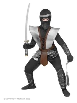 7-delig Kostuum "Master Ninja" Zwart -Gstar Kleding Winkel carnival party 7 delig kostuum master ninja zwart 1