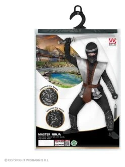 7-delig Kostuum "Master Ninja" Zwart -Gstar Kleding Winkel carnival party 7 delig kostuum master ninja zwart 2