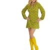 Kostuum "Jurk Jaren 70" Groen