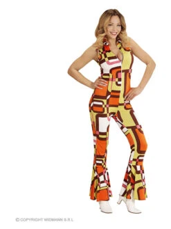 Kostuum "Pakje Jaren 70" Oranje/geel -Gstar Kleding Winkel carnival party kostuum pakje jaren 70 oranje geel 1