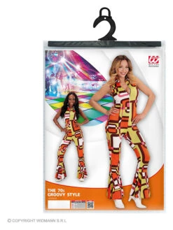 Kostuum "Pakje Jaren 70" Oranje/geel -Gstar Kleding Winkel carnival party kostuum pakje jaren 70 oranje geel 3