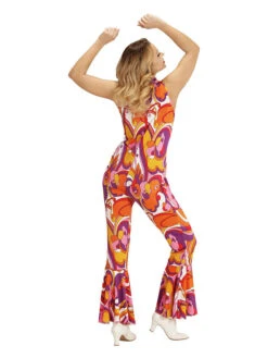 Kostuum "Pakje Jaren 70" Oranje/roze -Gstar Kleding Winkel carnival party kostuum pakje jaren 70 oranje roze 2