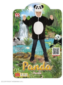 Kostuumtop "Panda" Zwart/wit